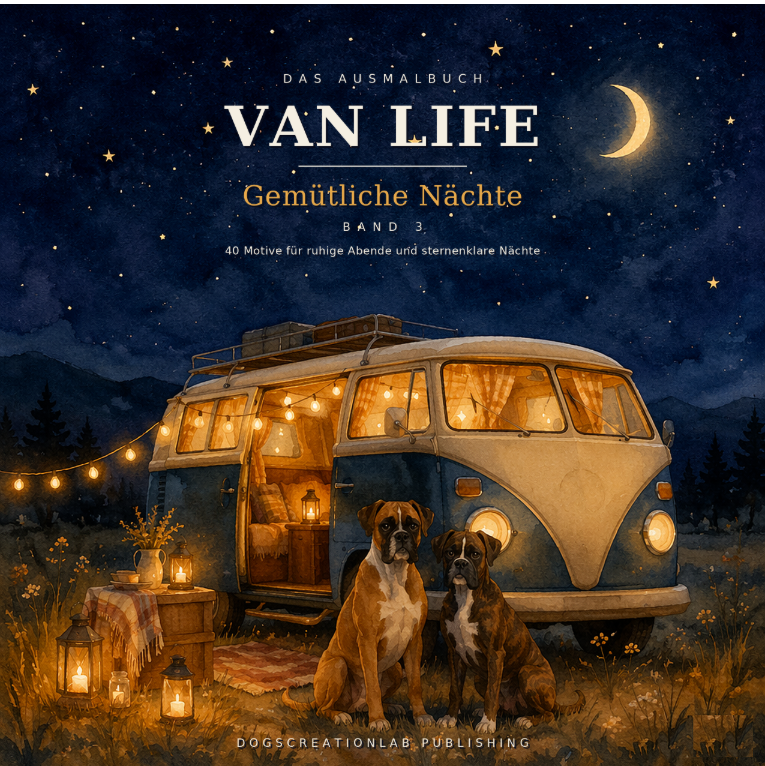 Van Life – Das Ausmalbuch: Gemütliche Nächte